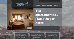Desktop Screenshot of apartamentoshorasprincesa.com